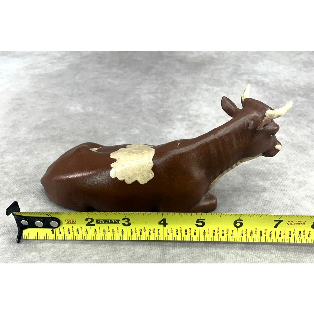 Vtg 70s Holland Mold Ceramic Nativity Animals Set Cow Donkey Sheep Hand Painted